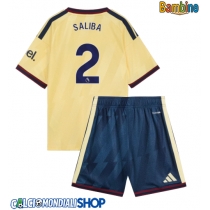 Maglie da calcio Arsenal William Saliba #2 Terza Maglia Bambino 2026-27 Manica Corta + Pantaloni corti)